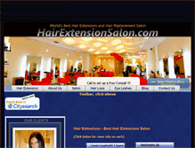 Tablet Screenshot of hairextensionsalon.com